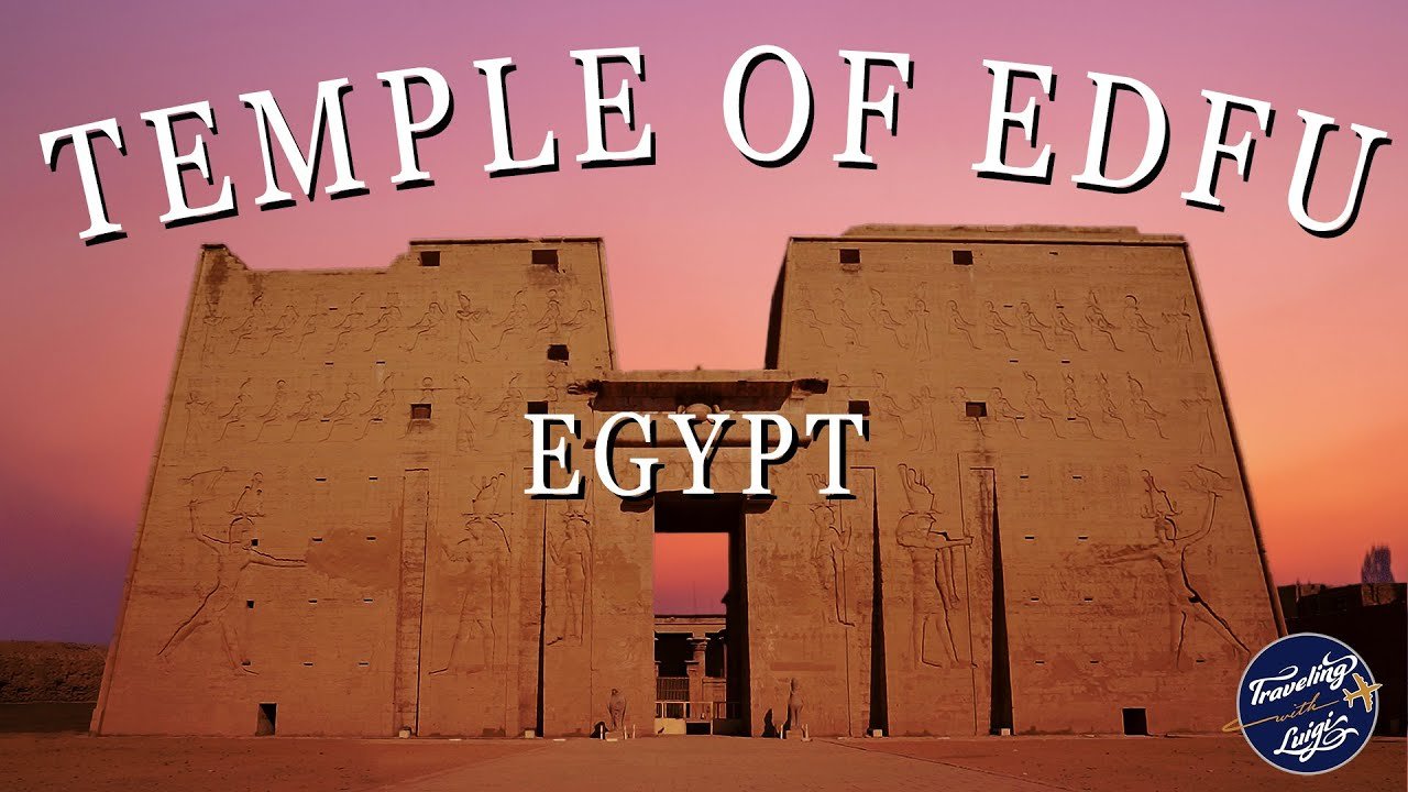 Visiting the Temple of Horus at Edfu, Egypt