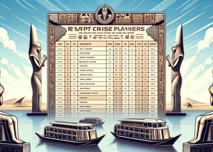 Nile Cruise Schedule