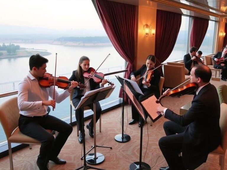A great photo of one of the musicians on the cruise.