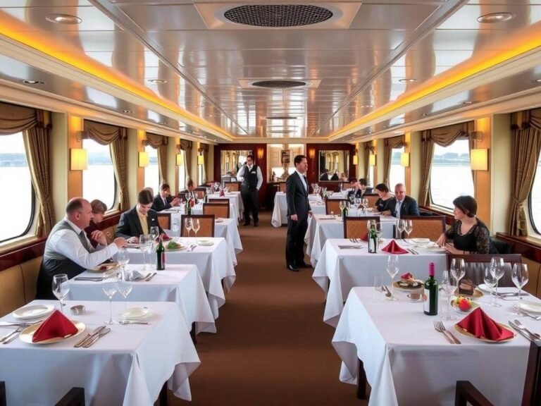 A picture from inside the Sonesta Nile Cruises restaurant