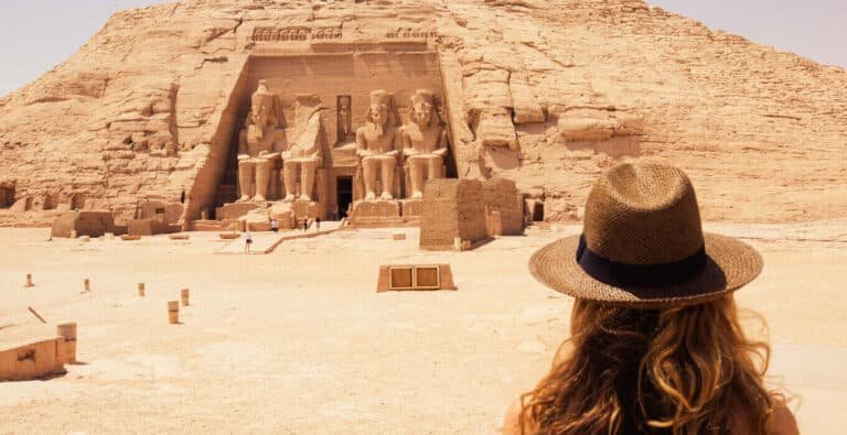 A-very-beautiful-picture-of-a-woman-in-front-of-Abu-Simbel-Temple-in-Aswan